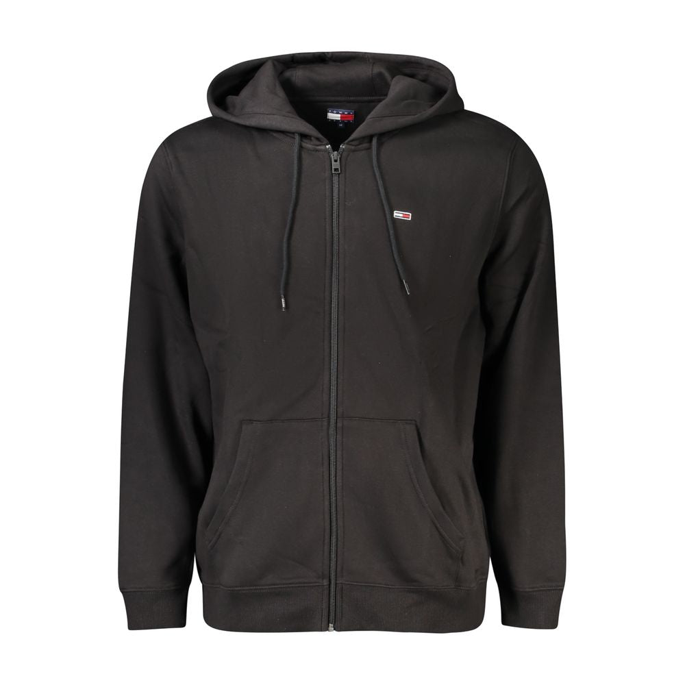 Tommy Hilfiger Black Cotton Sweater for Elevated Style