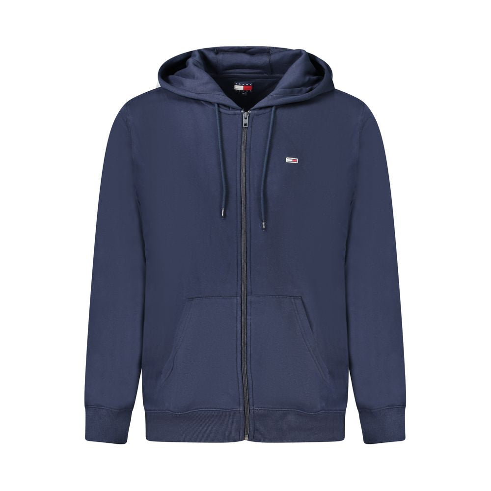 Tommy Hilfiger Blue Cotton Sweater for Effortless Elegance