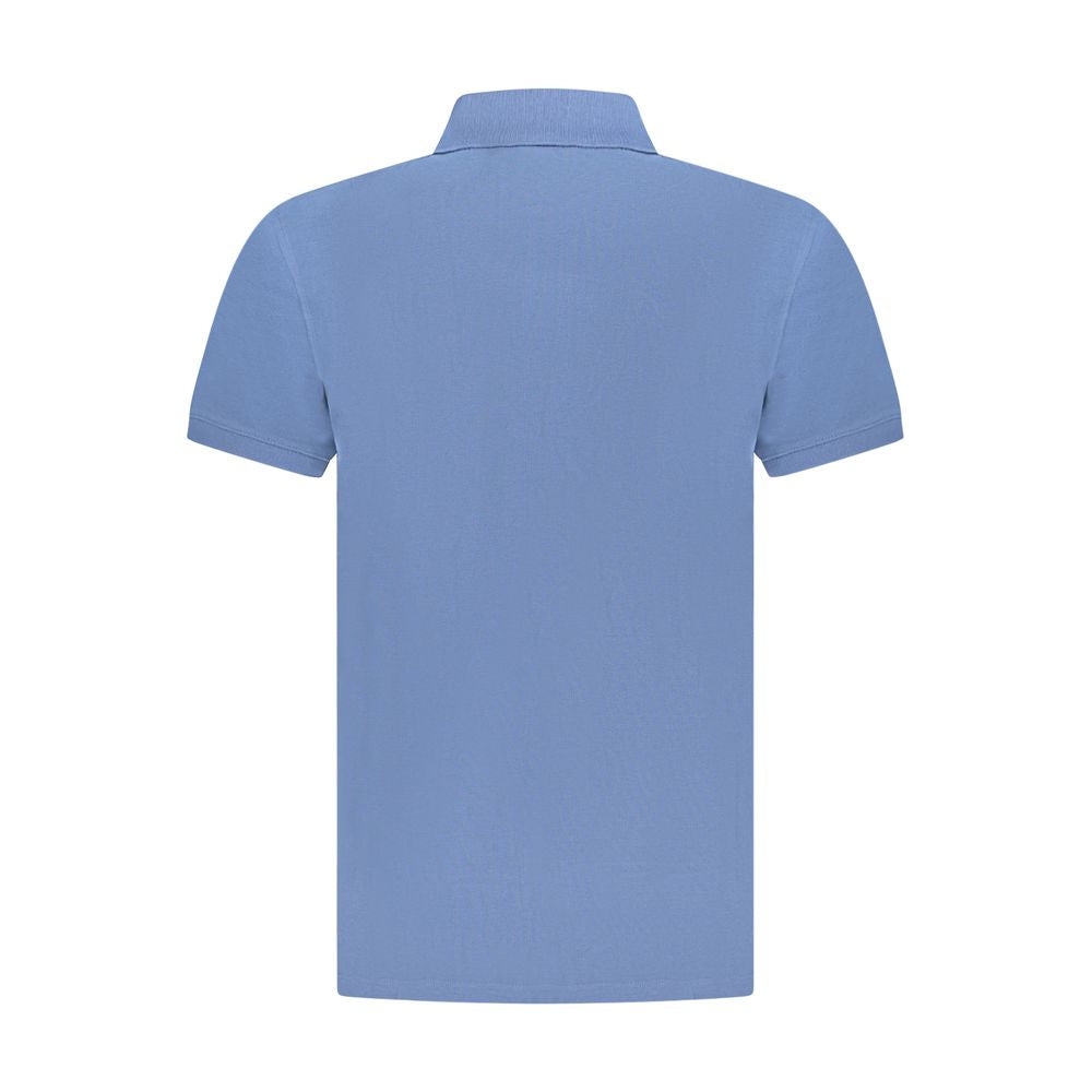 Timberland Blue Cotton Polo Shirt for Elevated Style