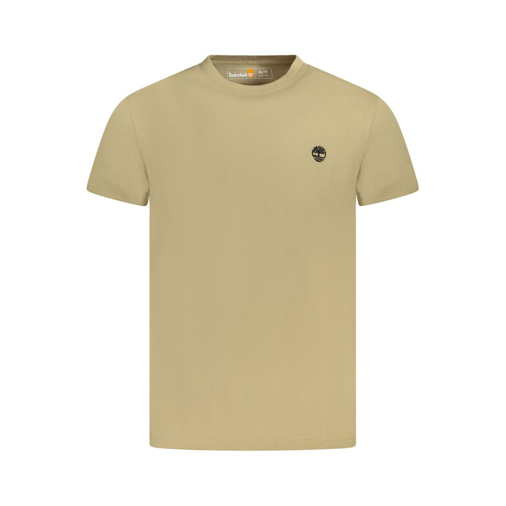 Timberland Beige Organic Cotton T-Shirt for Elevated Style