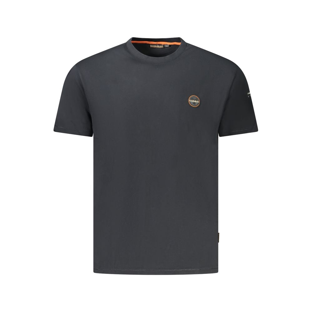 Napapijri Black Cotton T-Shirt for Elevated Style