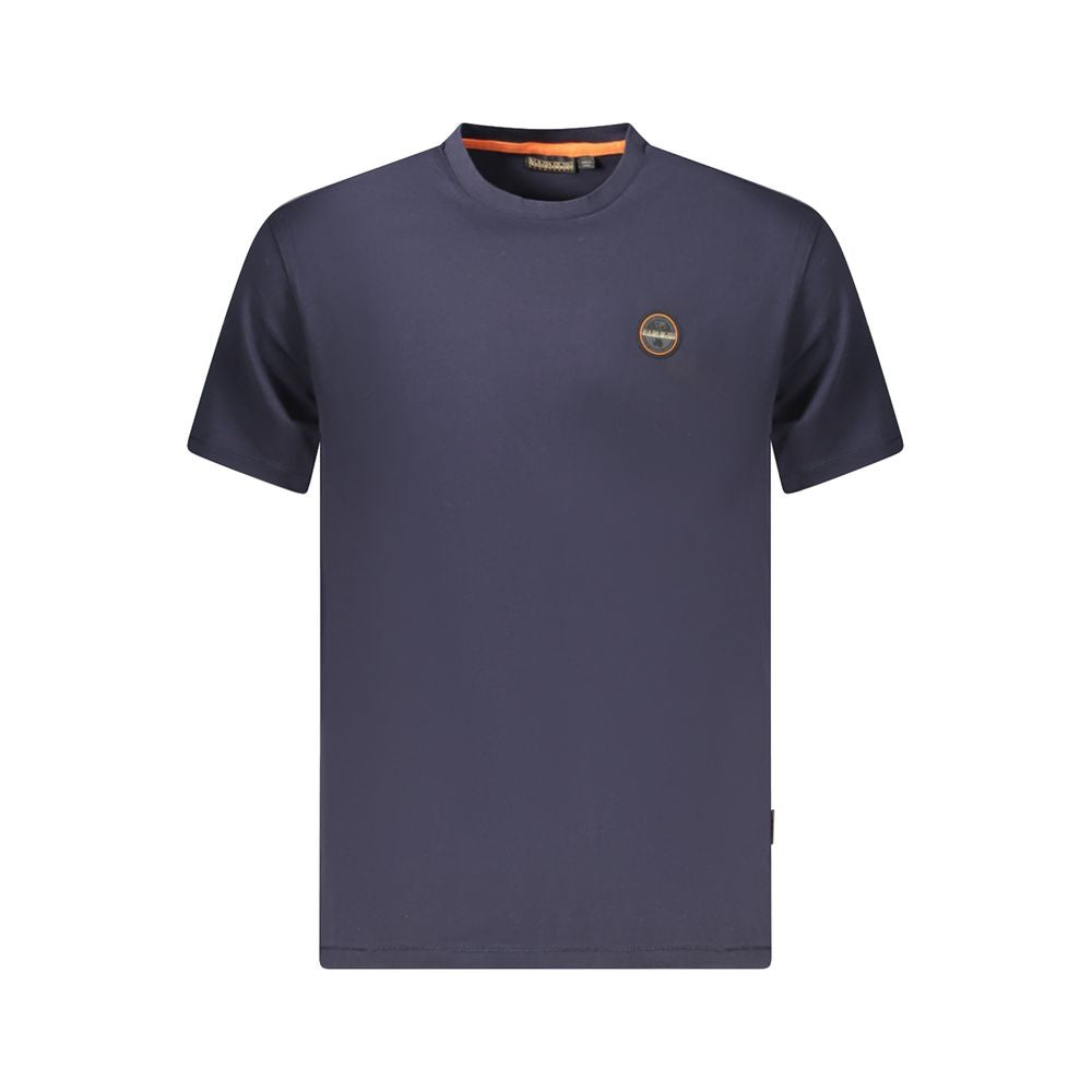 Napapijri Blue Organic Cotton T-Shirt for Elevated Style