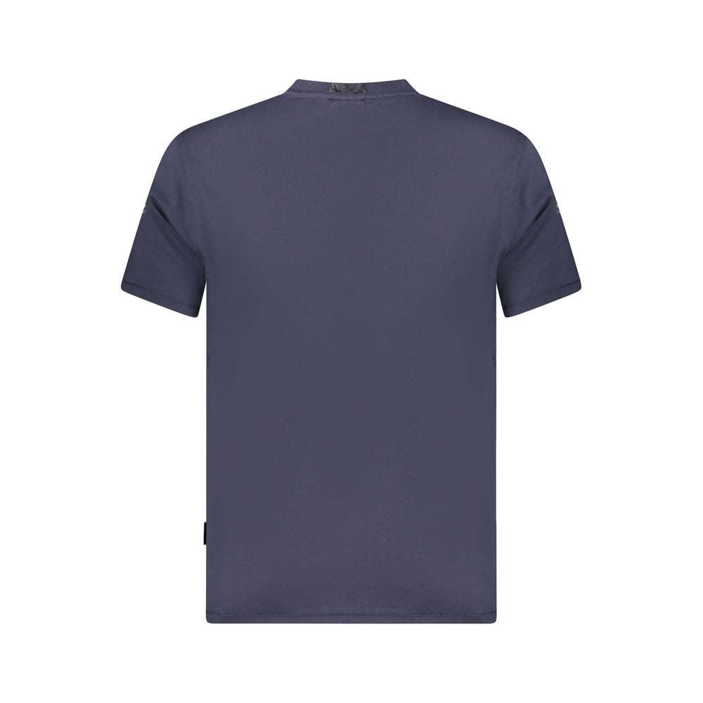 Napapijri Blue Organic Cotton T-Shirt for Elevated Style