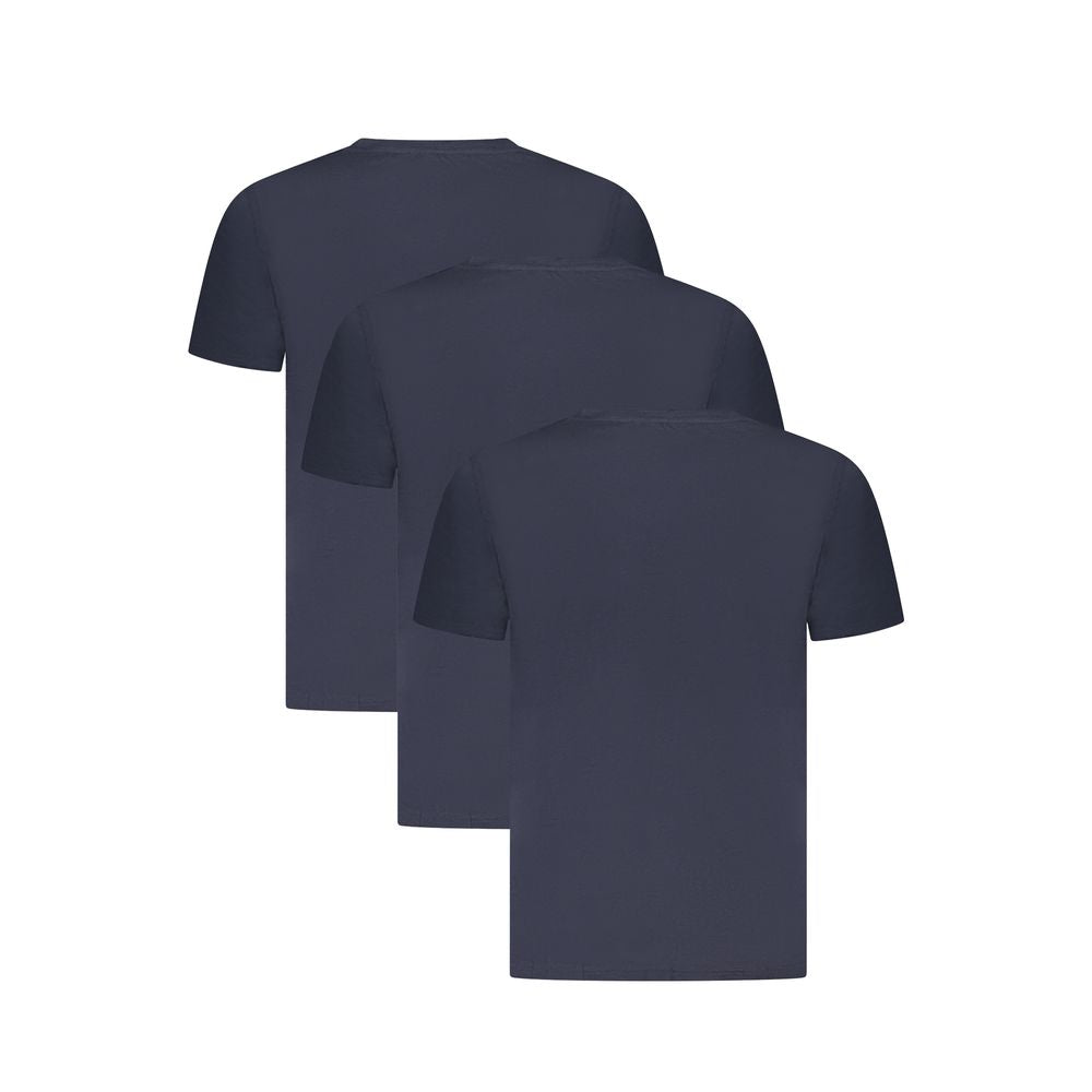 Tommy Hilfiger Blue Cotton T-Shirt for Effortless Elegance