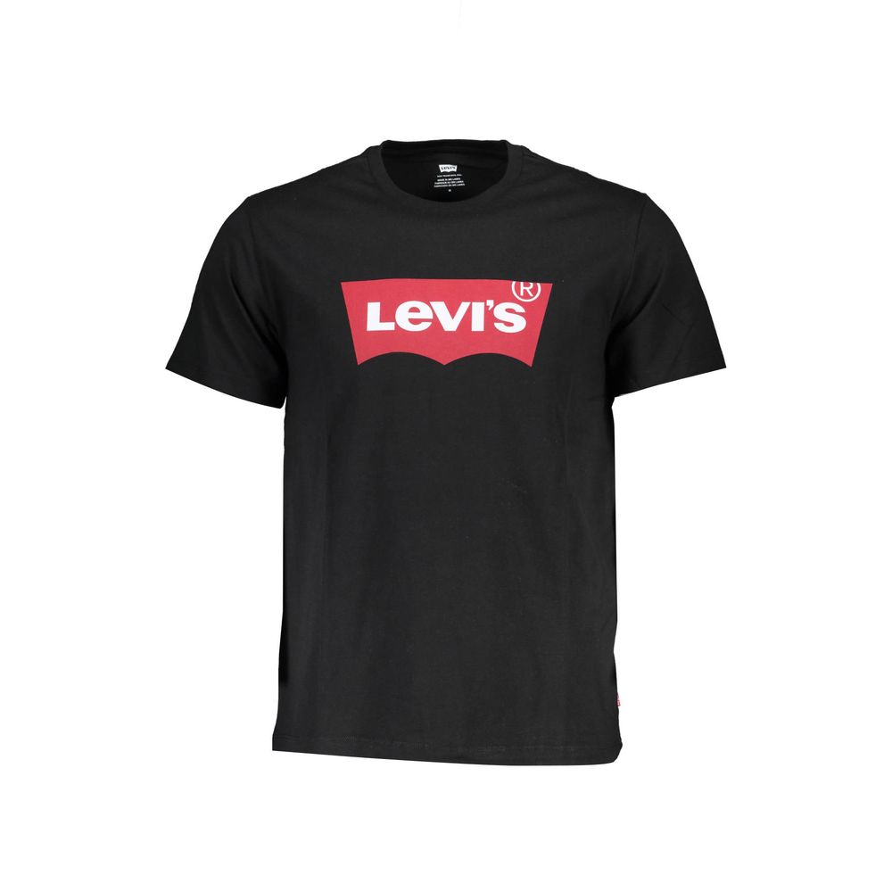 Levi's Black Cotton T-Shirt for Timeless Sophistication