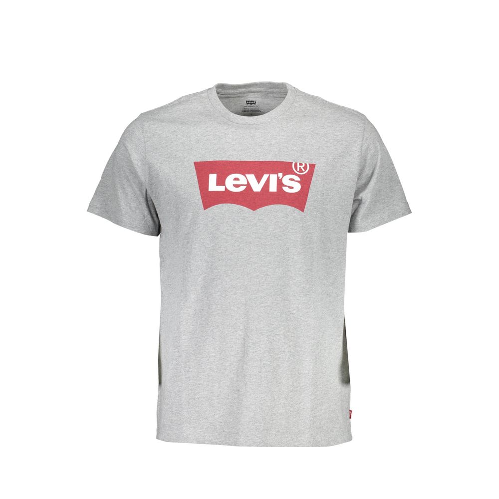 Levi's Gray Cotton T-Shirt for Effortless Style