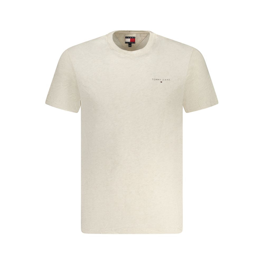 Tommy Hilfiger Beige Cotton T-Shirt for Effortless Elegance