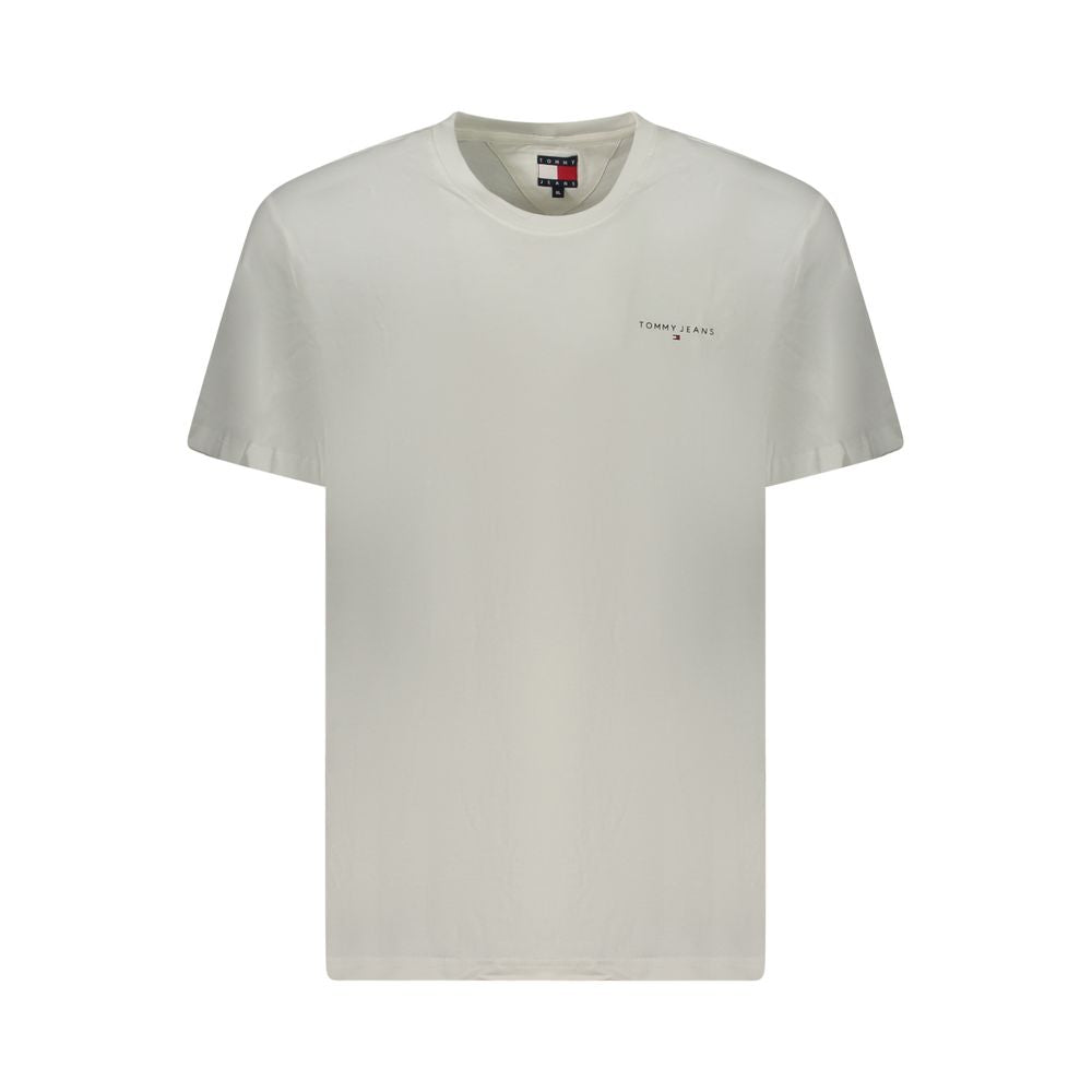 Tommy Hilfiger White Cotton T-Shirt for Effortless Elegance