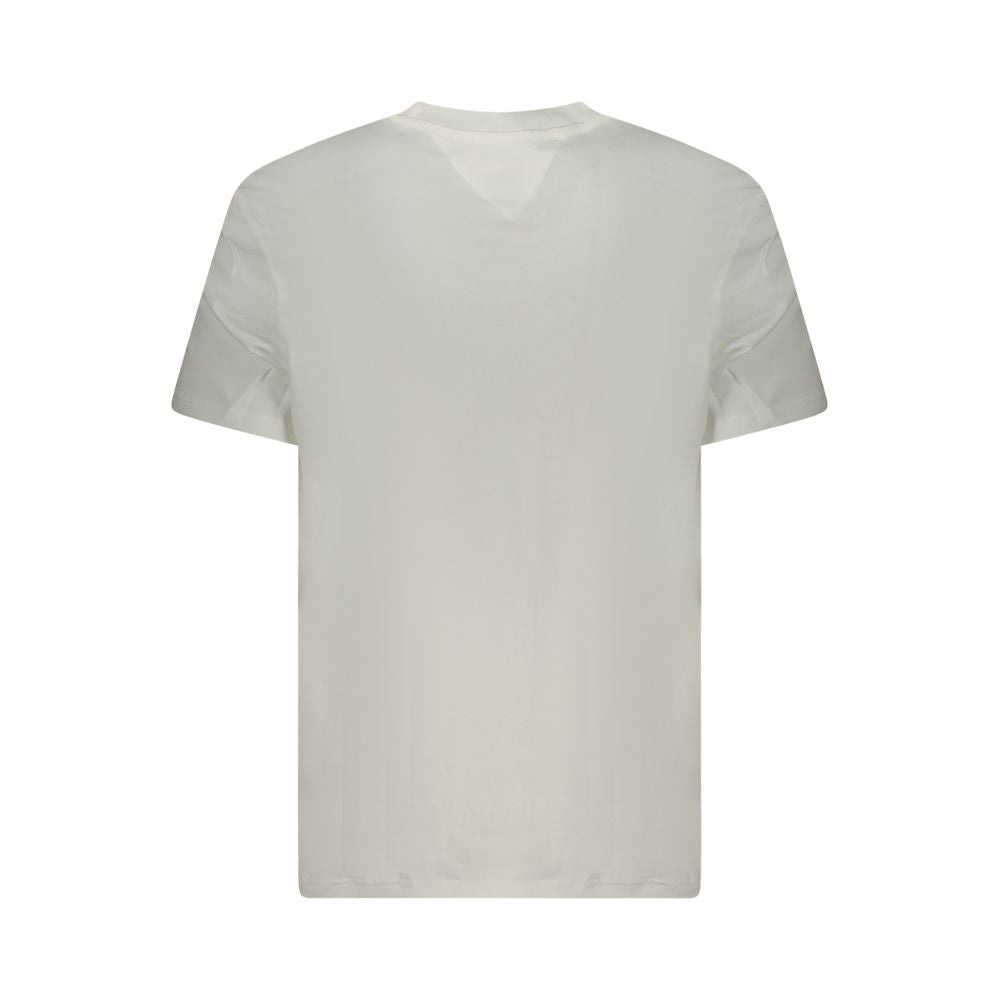 Tommy Hilfiger White Cotton T-Shirt for Effortless Elegance