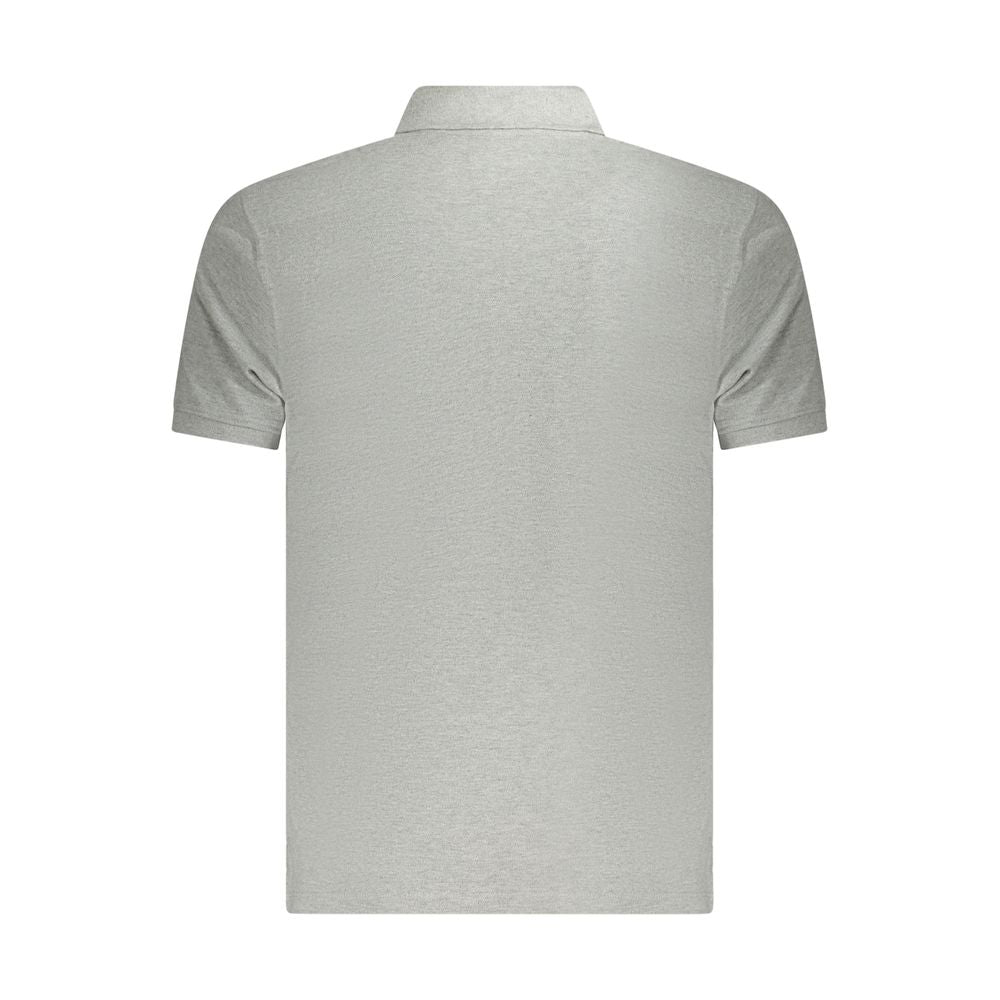 Timberland Gray Cotton Polo Shirt for Effortless Elegance