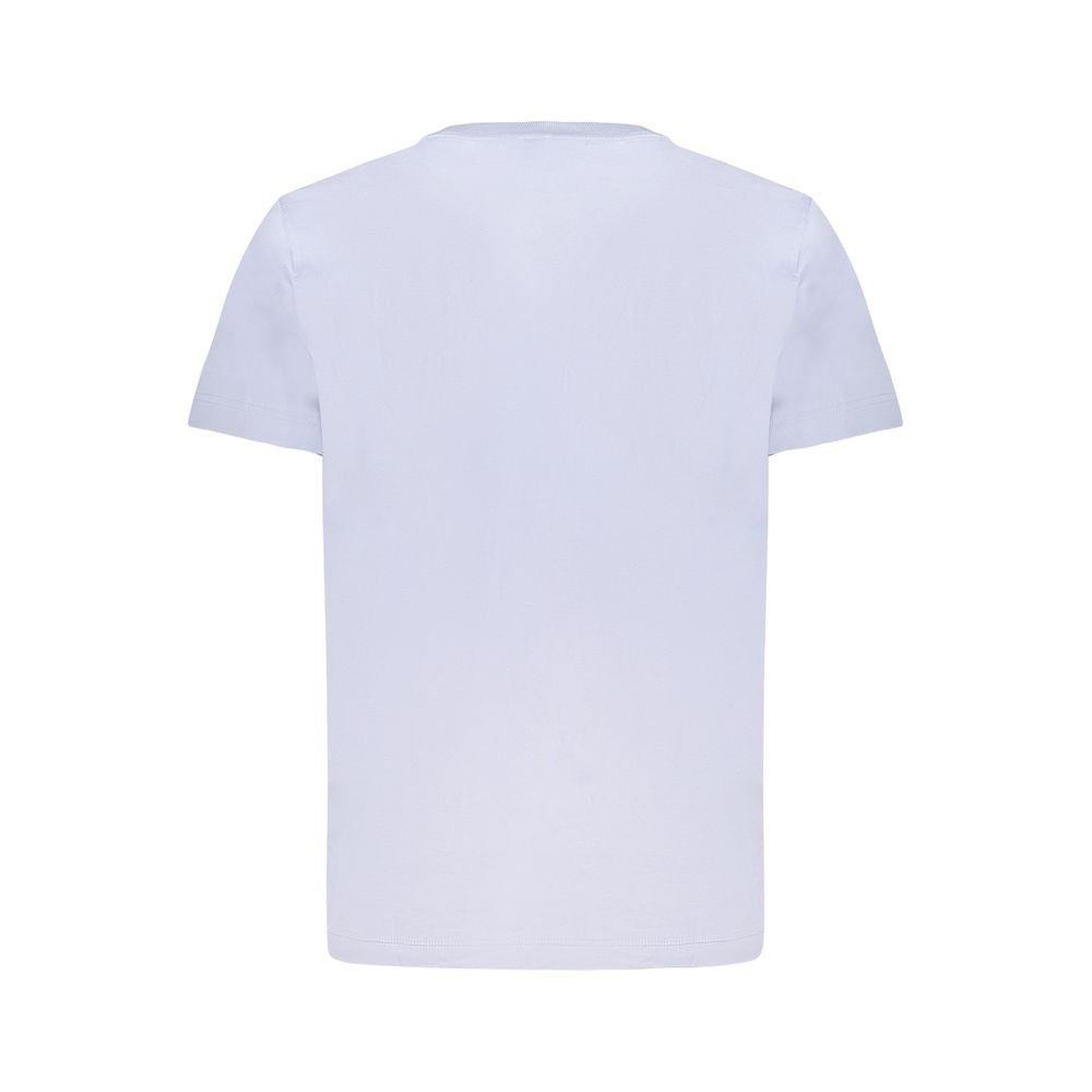 Calvin Klein Light Blue Cotton T-Shirt for Effortless Elegance