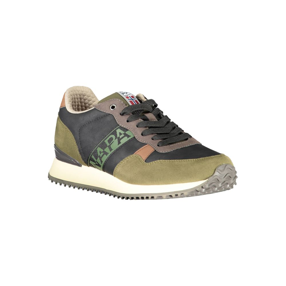 Napapijri Green Leather Sneaker - Contemporary Luxury Footwear