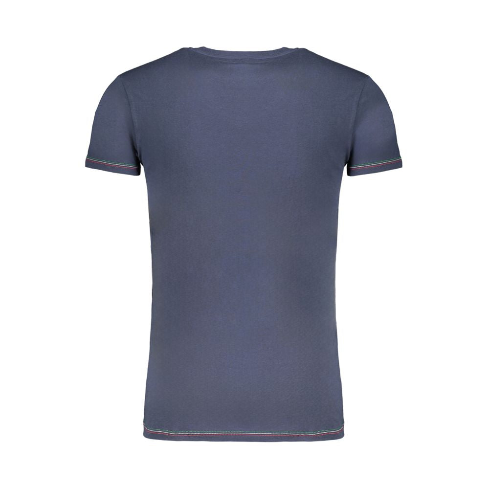 Aeronautica Militare Blue Cotton T-Shirt for Effortless Elegance