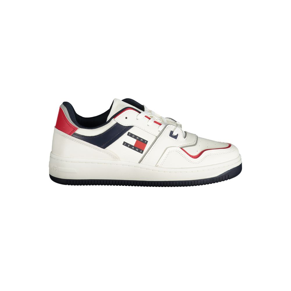 Tommy Hilfiger White Leather Sneaker for Elevated Style