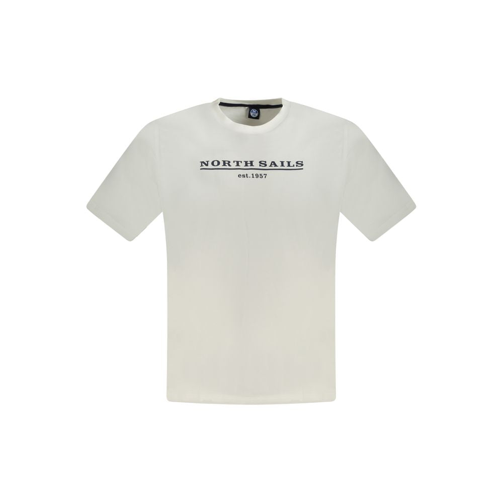 North Sails White Cotton T-Shirt for Effortless Elegance