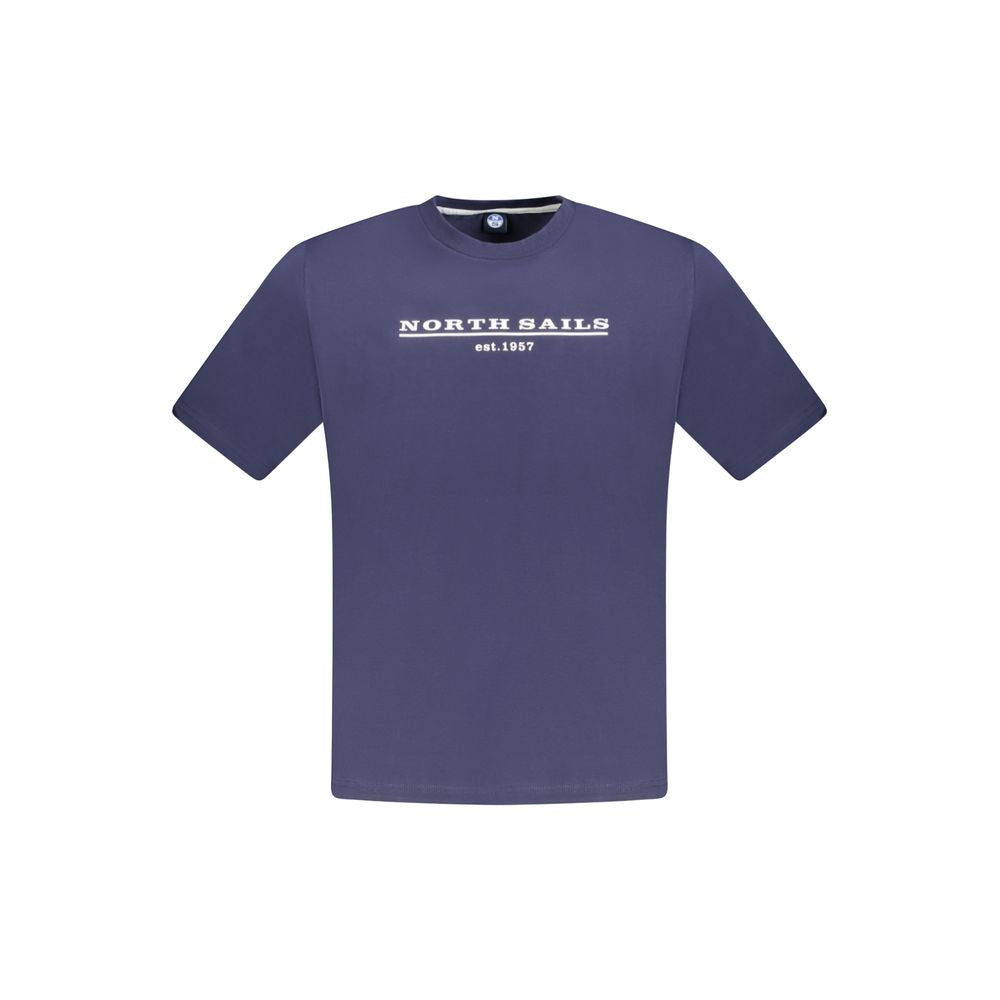 North Sails Blue Cotton T-Shirt for Effortless Elegance