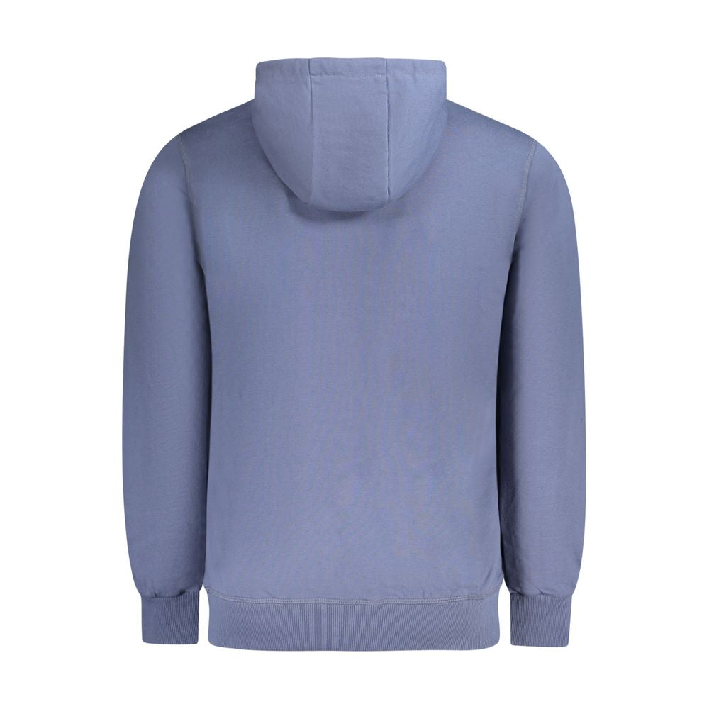 North Sails Blue Brushed Cotton Sweater for Elevated Style