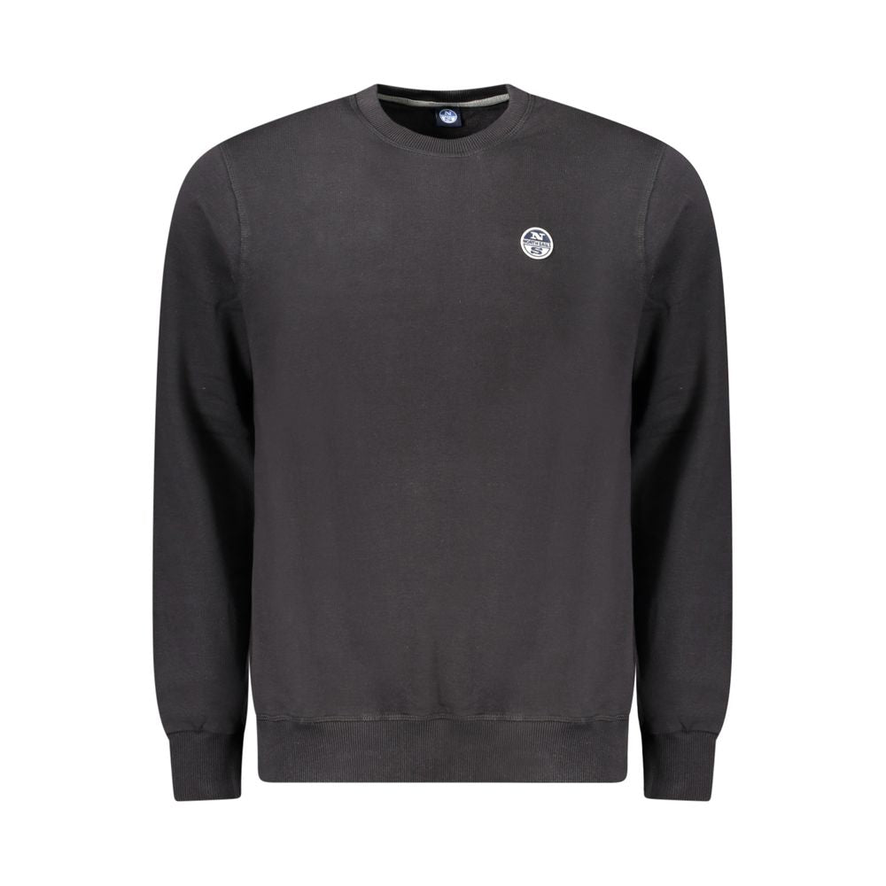 North Sails Black Cotton Sweater for Effortless Elegance