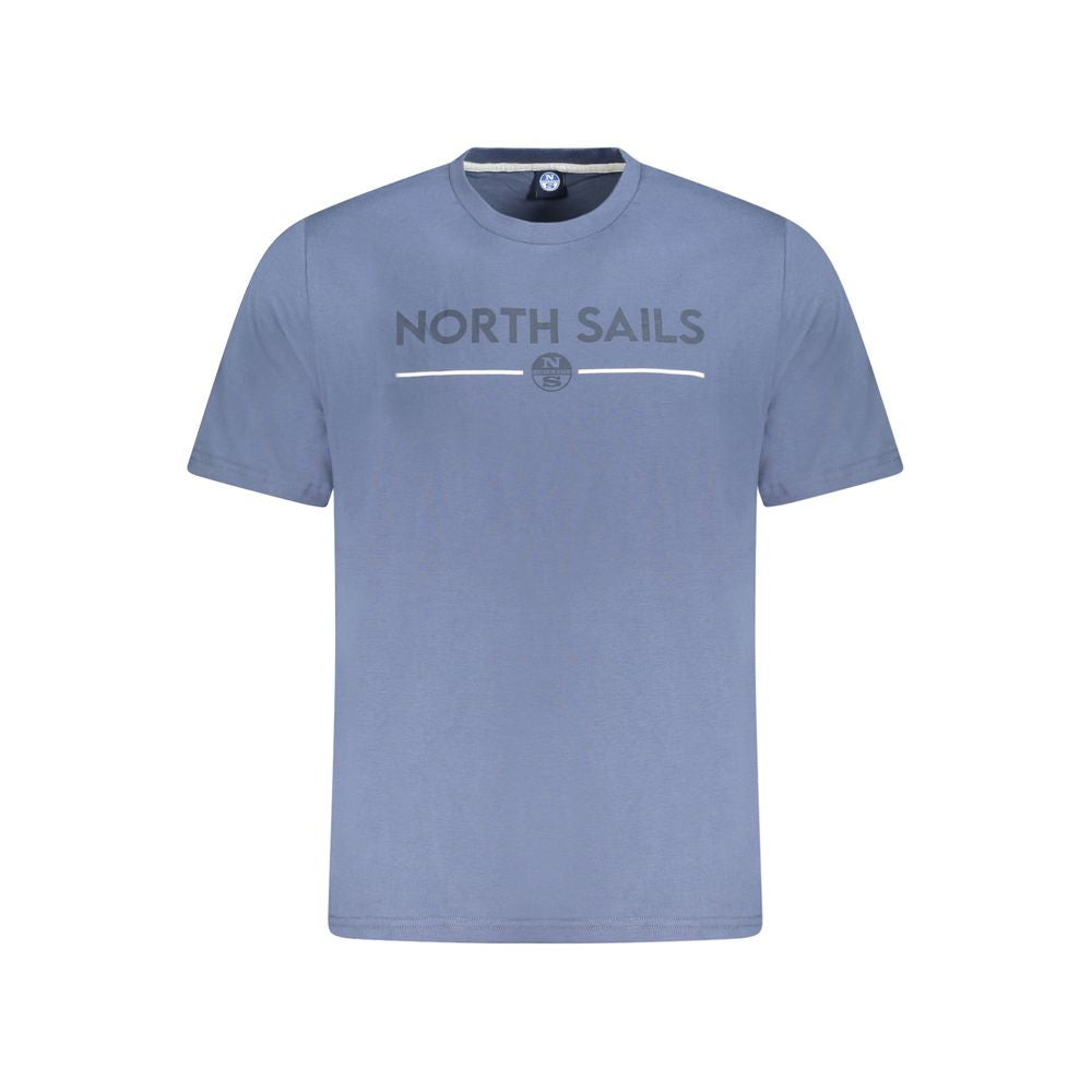 North Sails Blue Cotton T-Shirt for Effortless Elegance
