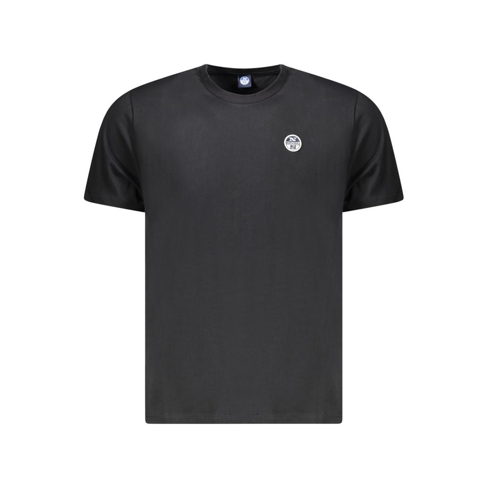 North Sails Black Cotton T-Shirt for Effortless Elegance