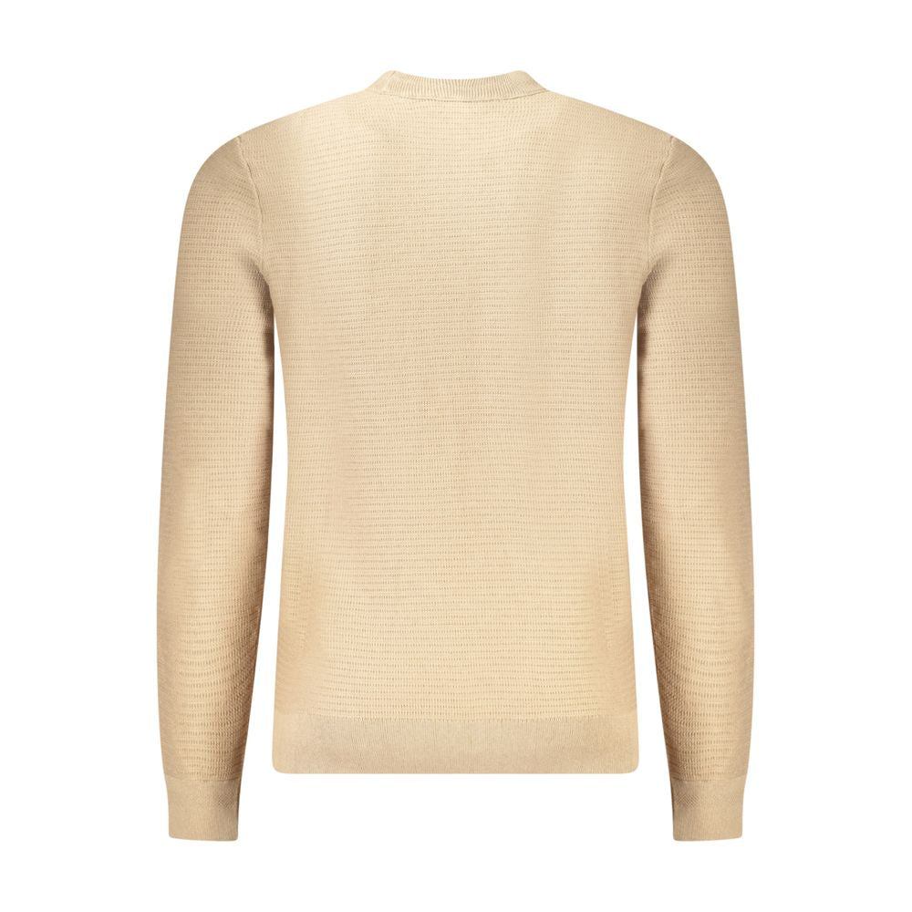 Hugo Boss Beige Cashmere Sweater for Elevated Style