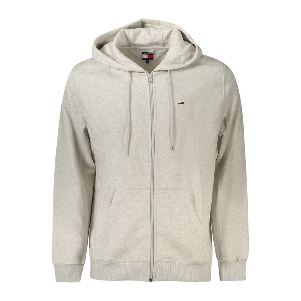 Tommy Hilfiger Gray Cotton Sweater for Effortless Elegance