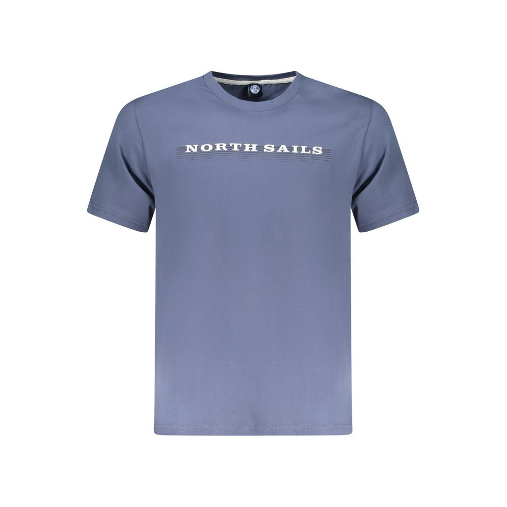North Sails Blue Cotton T-Shirt for Effortless Elegance