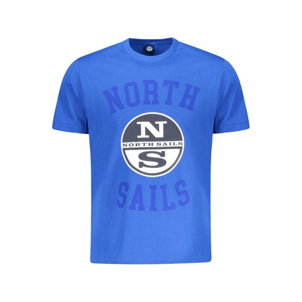 North Sails Blue Cotton T-Shirt for Effortless Elegance