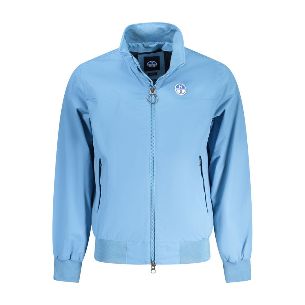 North Sails Light Blue Cotton Jacket for Elevated Style