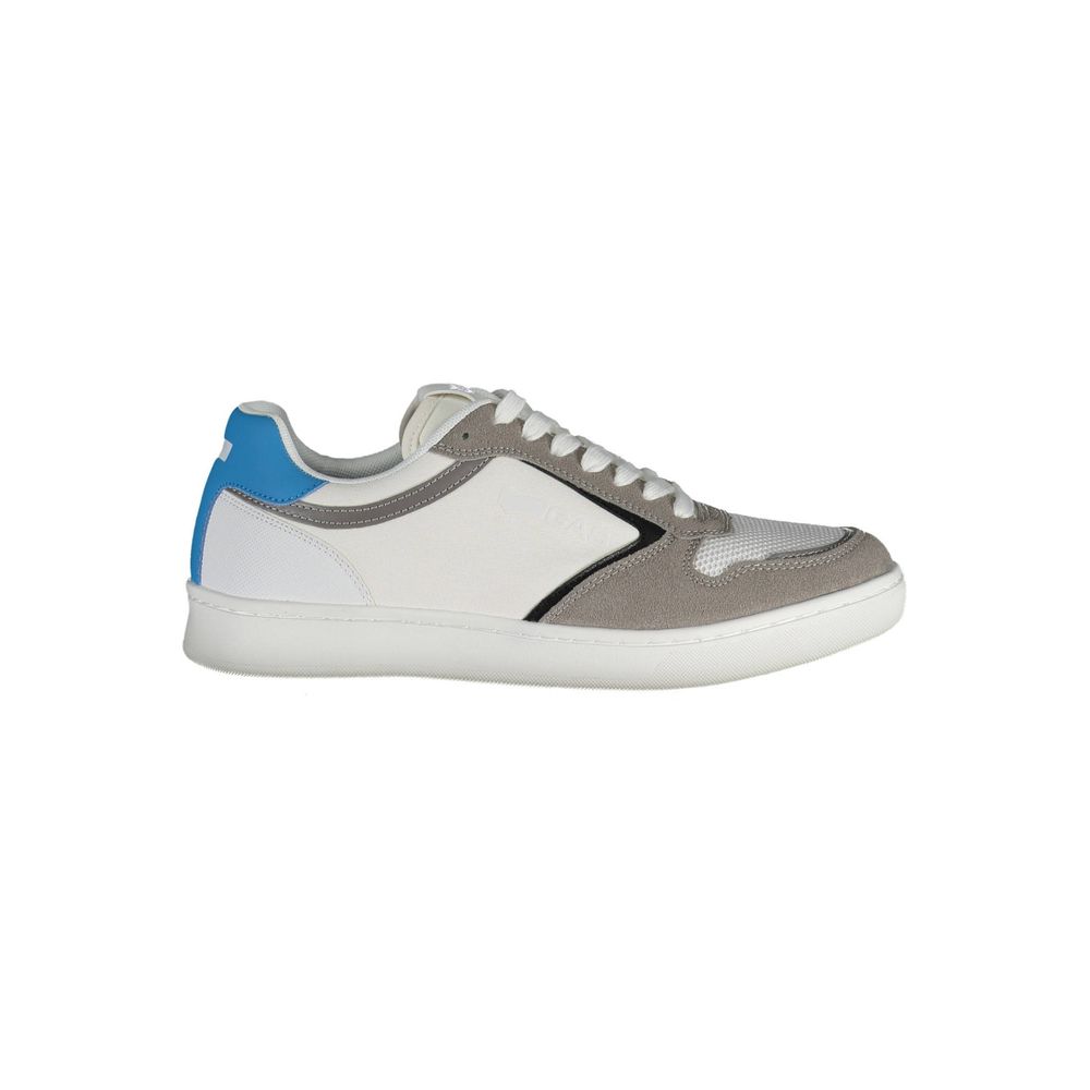 Gas White Leather Sneaker - Contemporary Luxury Footwear