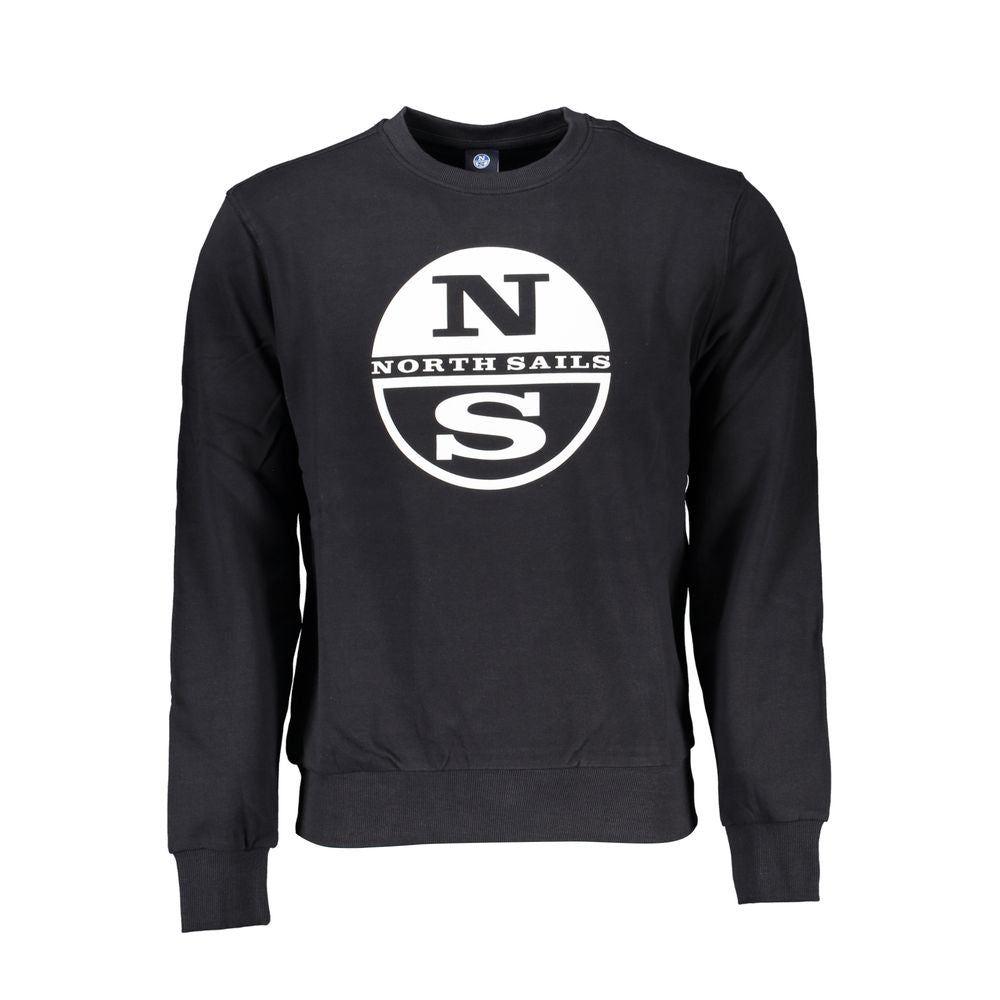 North Sails Black Cotton Sweater for Elevated Style