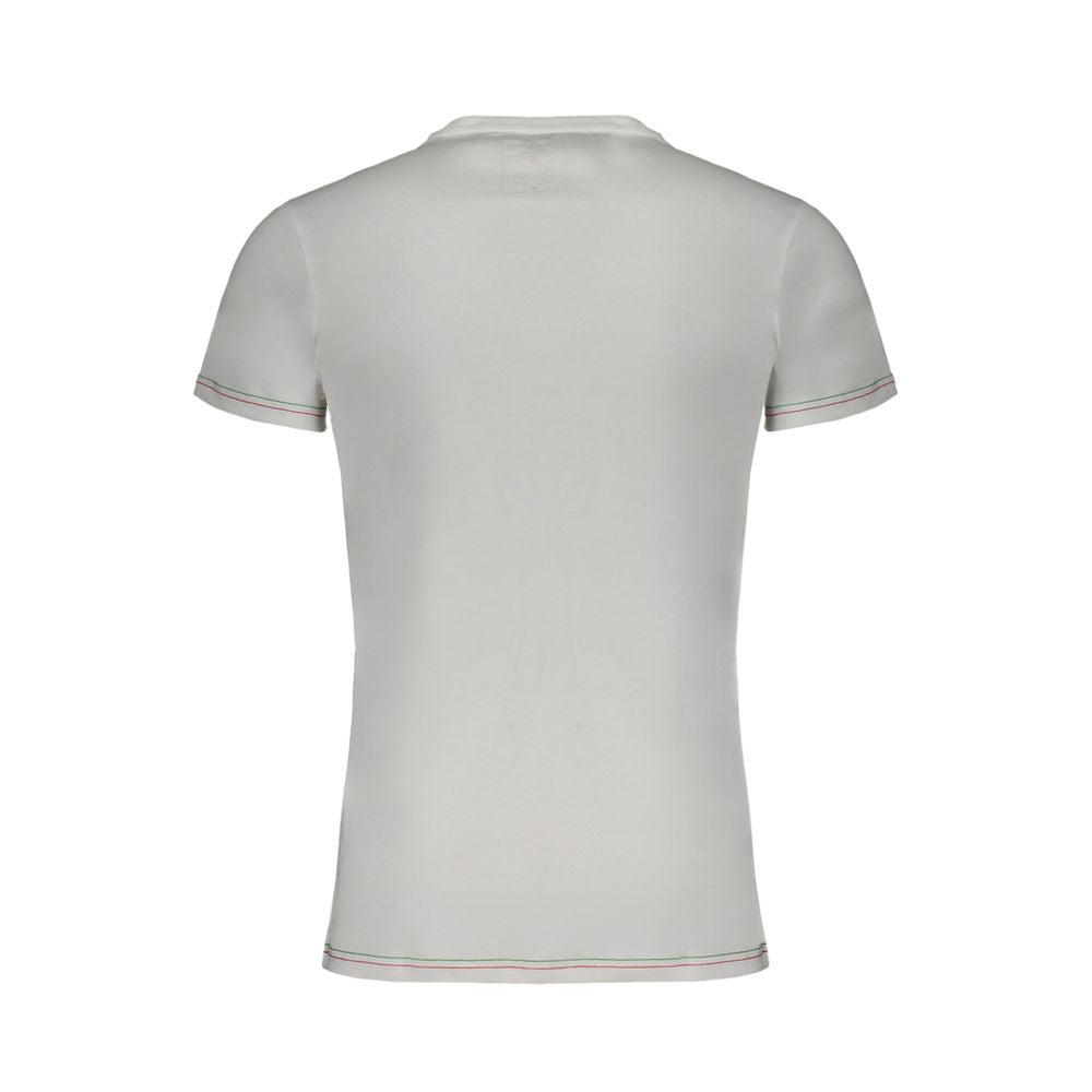 Aeronautica Militare White Cotton T-Shirt for Elevated Style
