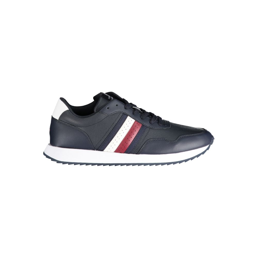 Tommy Hilfiger Blue Canvas Sneaker with Signature Branding