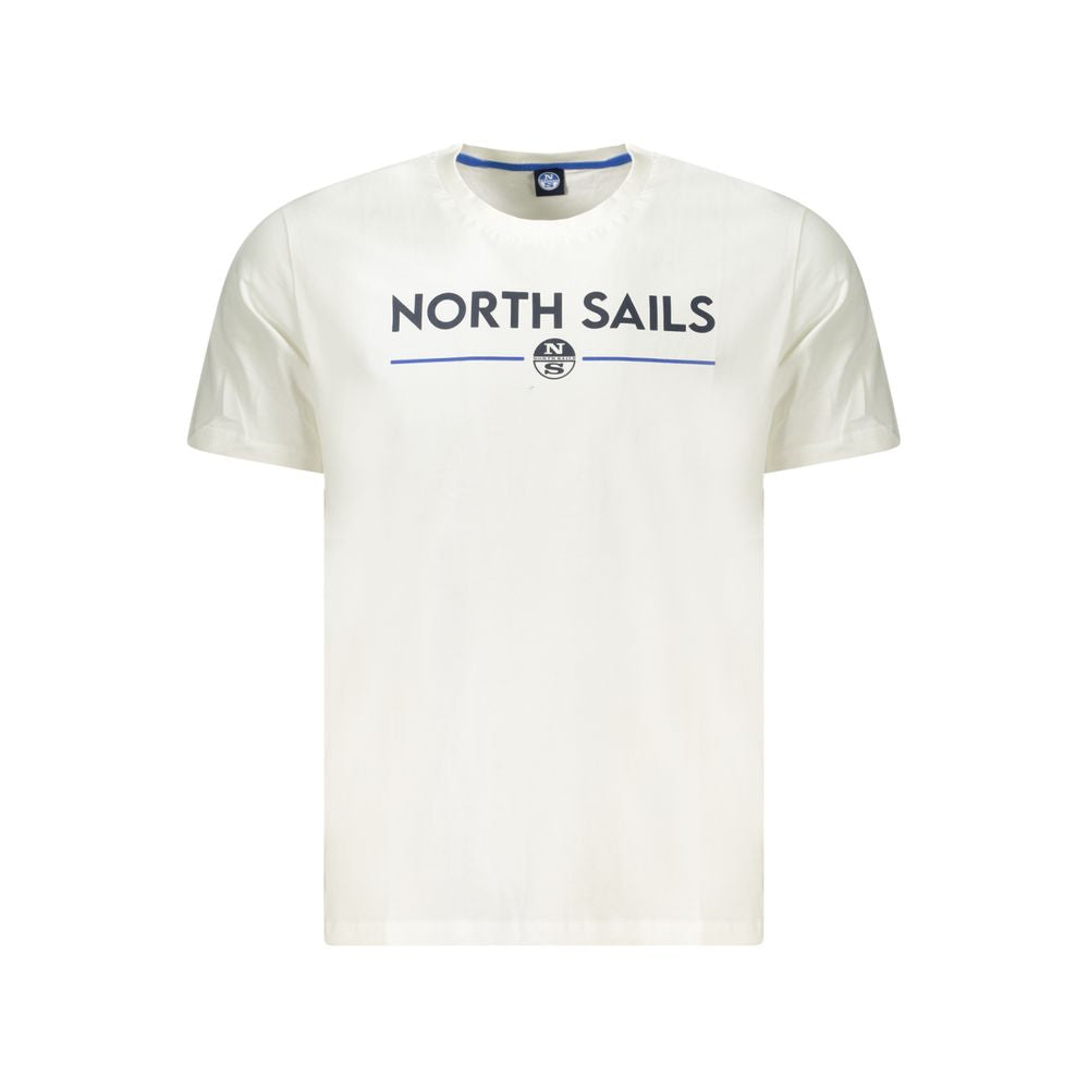 North Sails White Cotton T-Shirt for Elevated Style