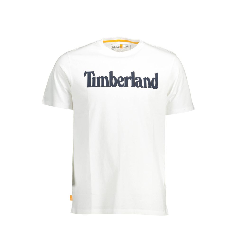 Timberland White Organic Cotton T-Shirt for Elevated Style