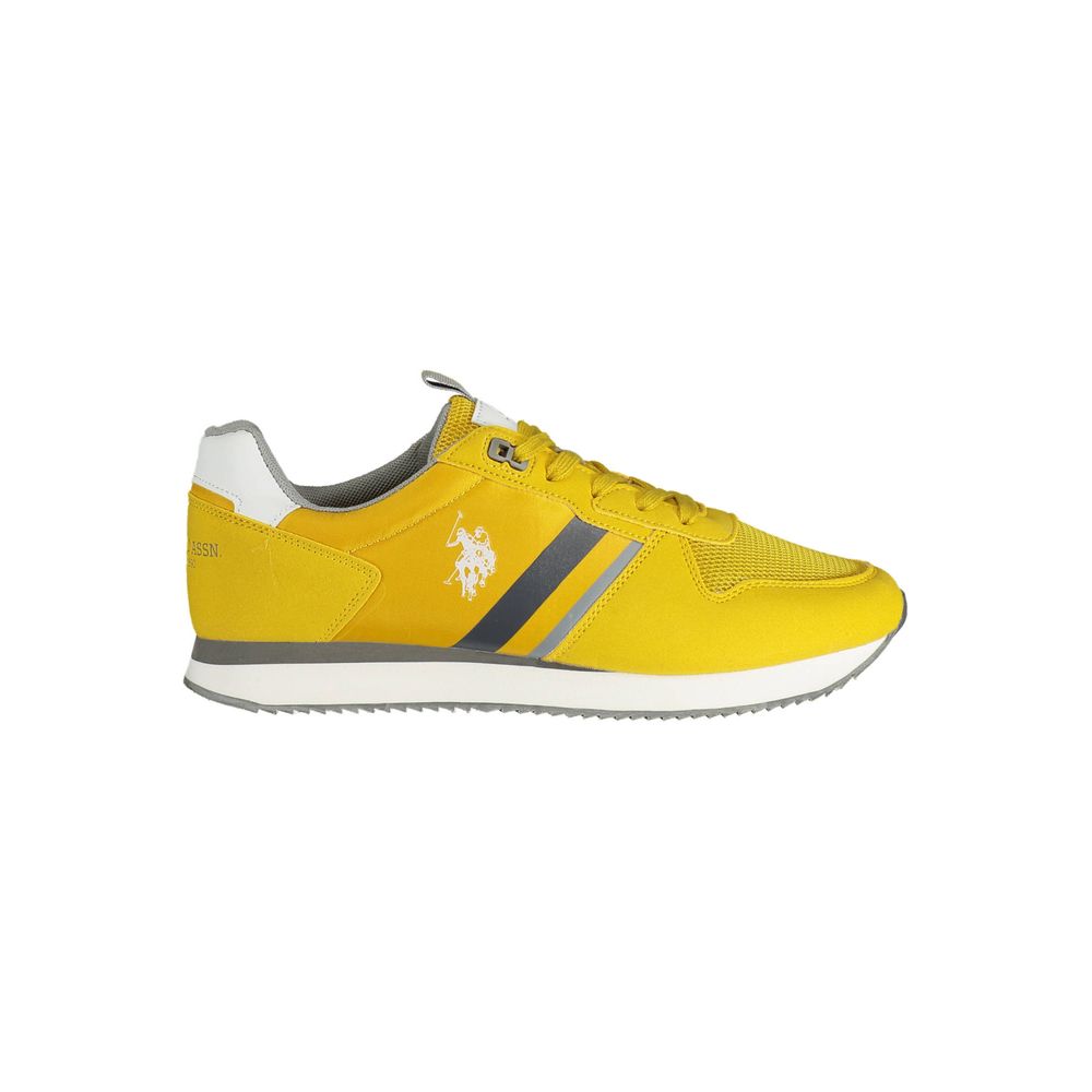 U.S. POLO ASSN. Yellow Canvas Sneakers for Elevated Style