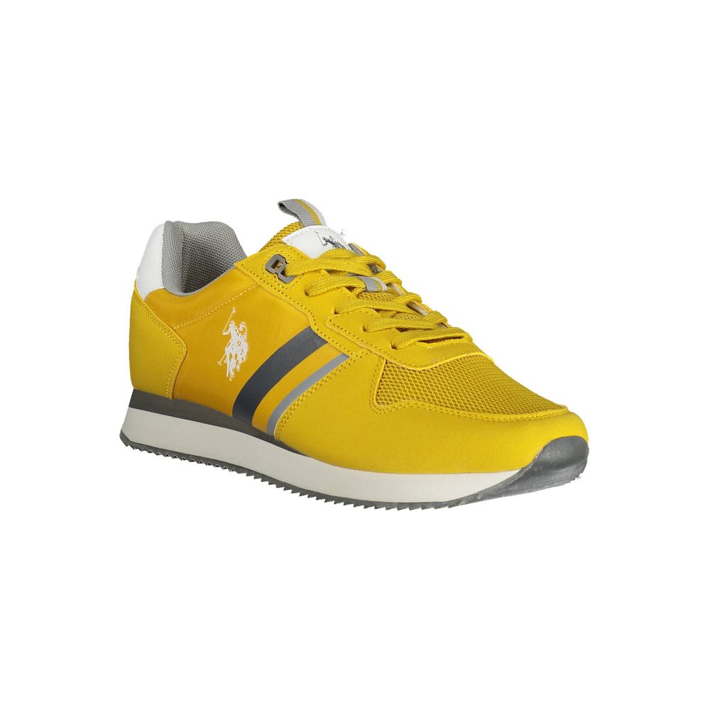 U.S. POLO ASSN. Yellow Canvas Sneakers for Elevated Style