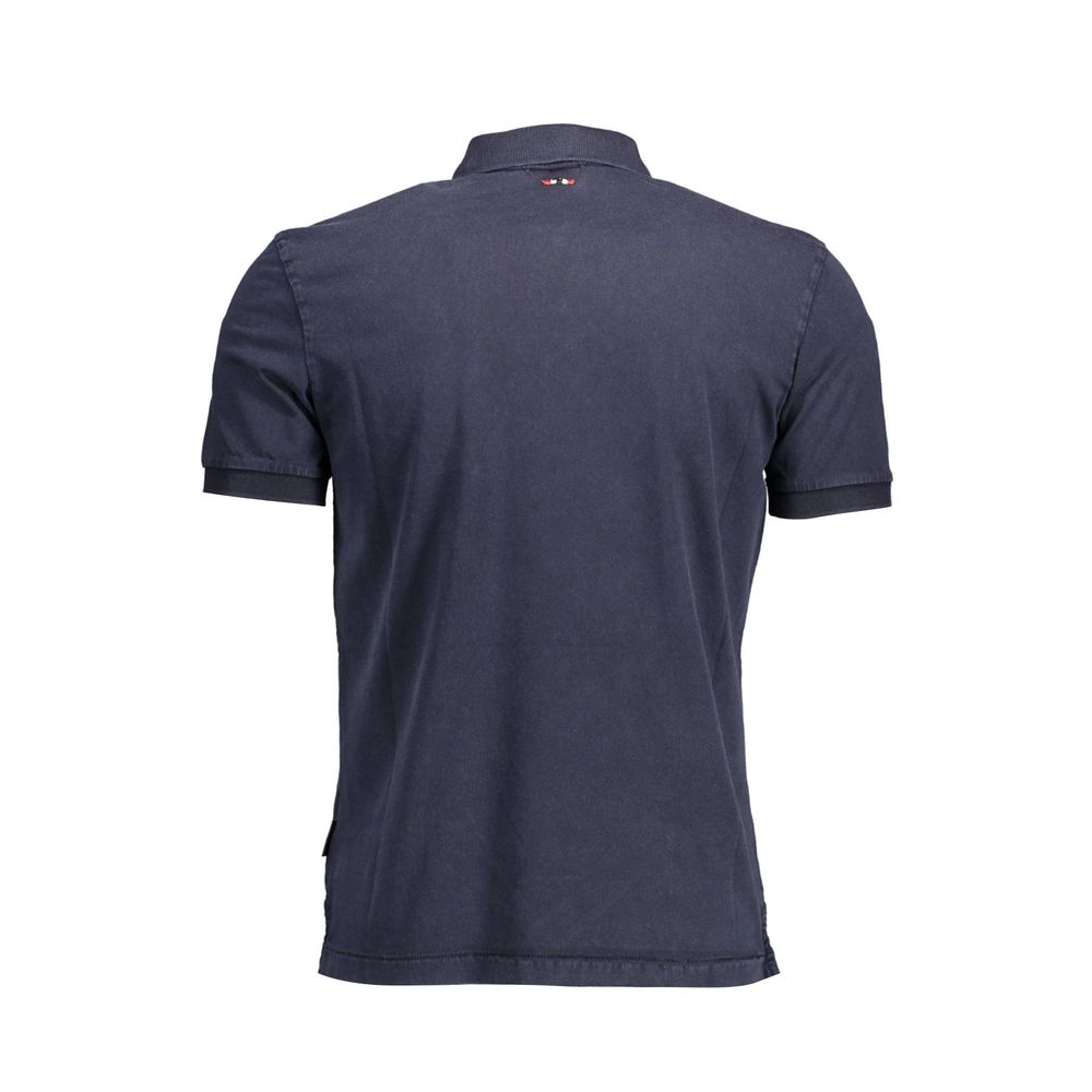 Napapijri Blue Cotton Polo Shirt for Elevated Style
