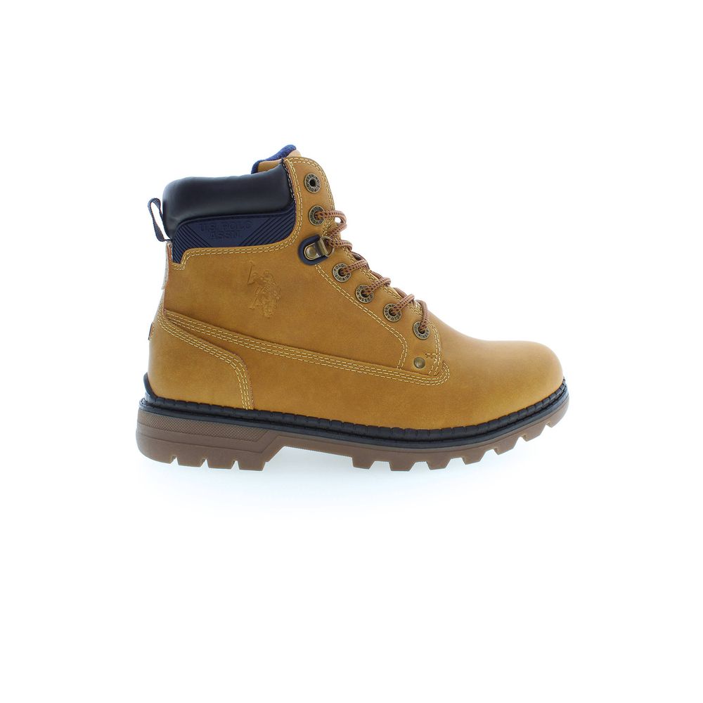 U.S. POLO ASSN. Beige Leather Boot for Timeless Style