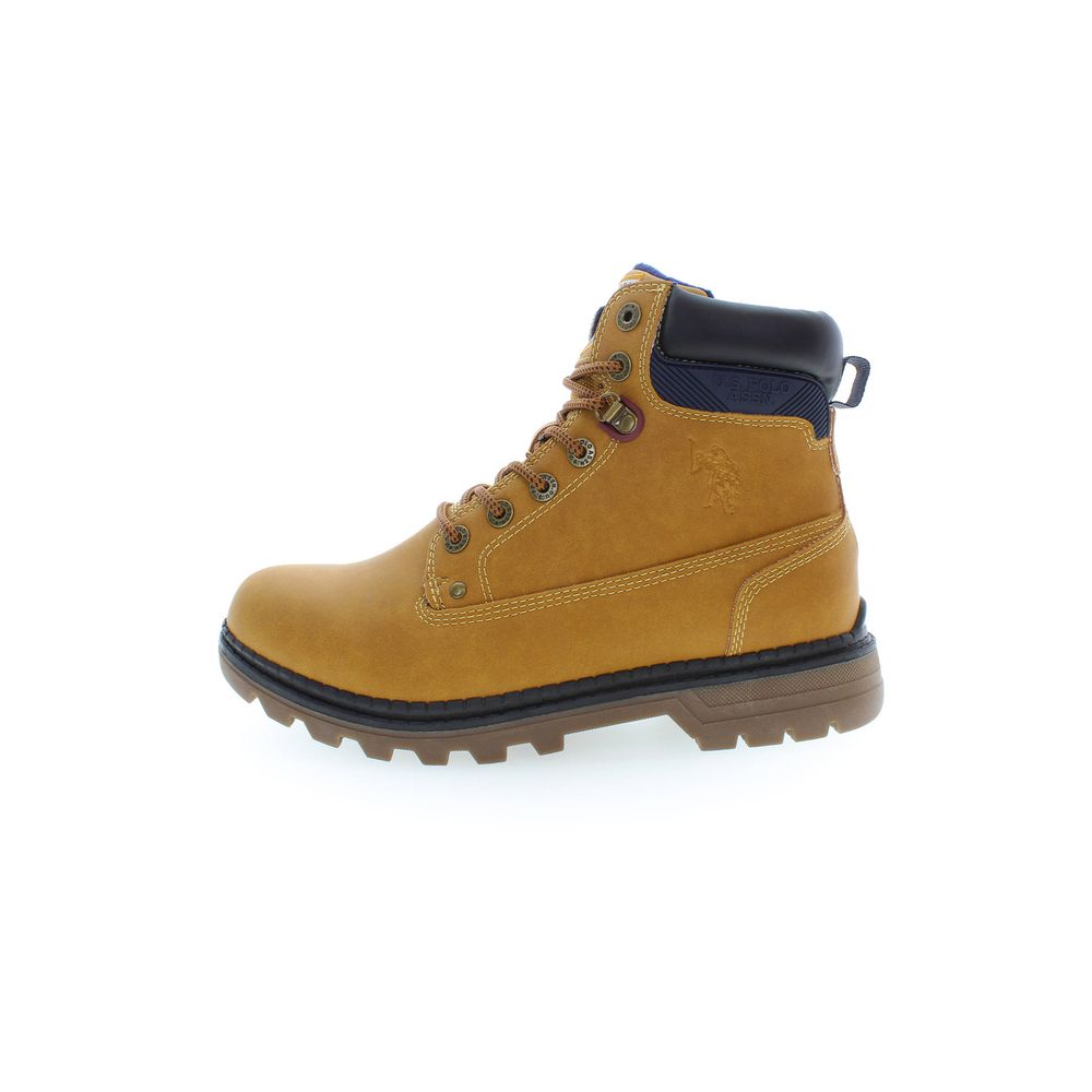 U.S. POLO ASSN. Beige Leather Boot for Timeless Style