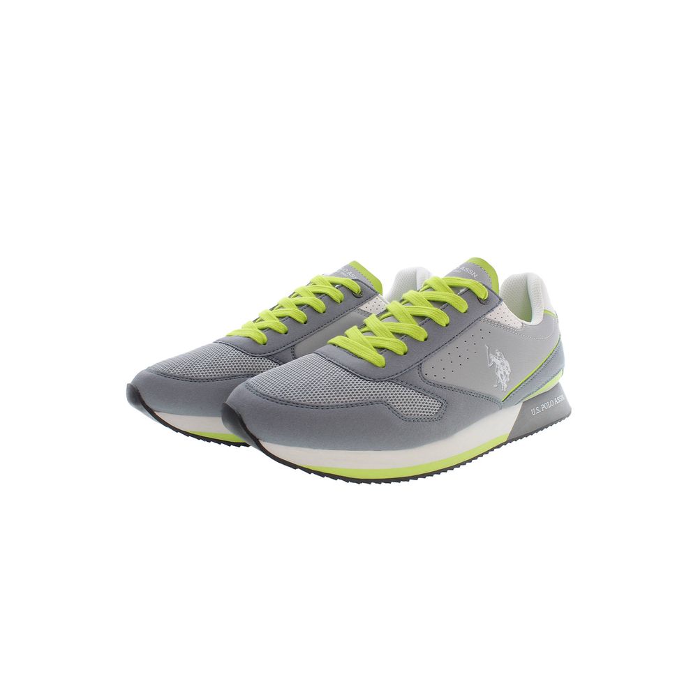 U.S. POLO ASSN. Gray Canvas Sneakers for Effortless Elegance
