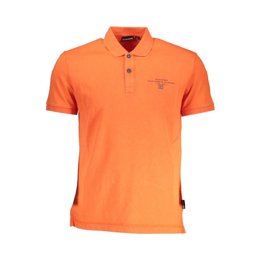 Napapijri Red Cotton Polo Shirt for Elevated Style