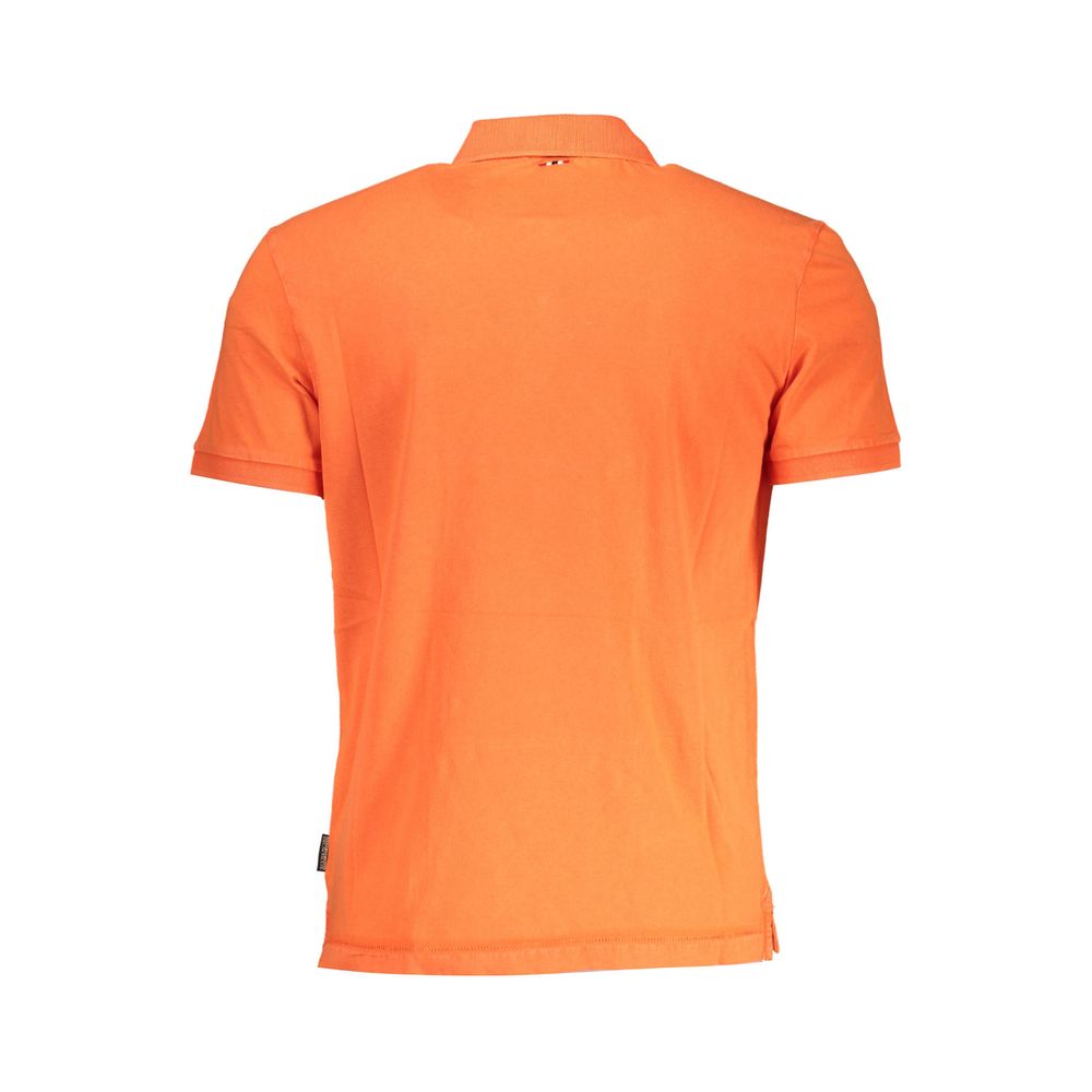 Napapijri Red Cotton Polo Shirt for Elevated Style