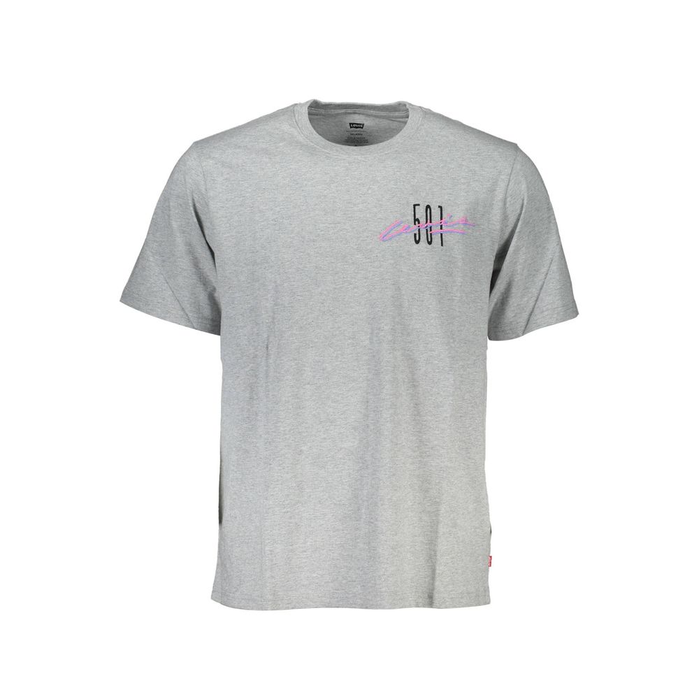 Levi's Gray Cotton T-Shirt: Effortless Luxury Essential
