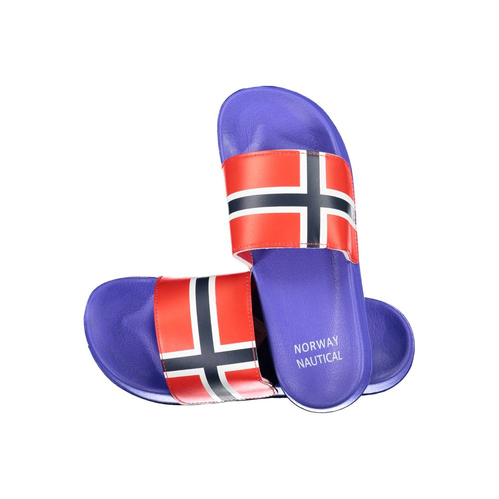 Norway 1963 Blue Rubber Sandal - Avant-Garde Luxury Footwear