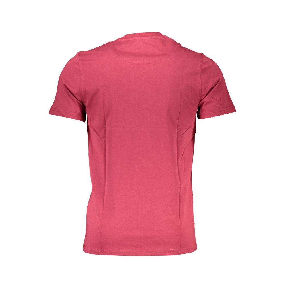 Harmont & Blaine Red Cotton T-Shirt for Effortless Elegance