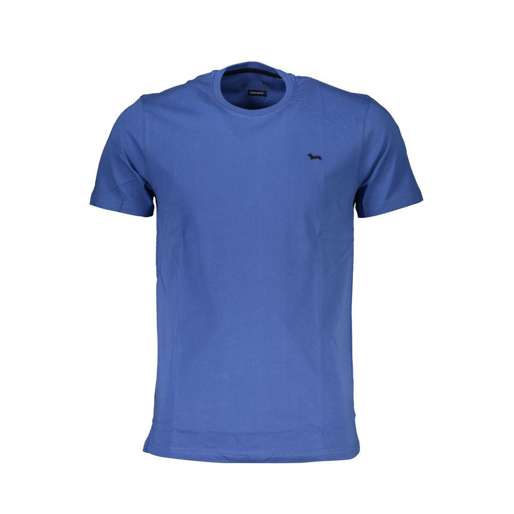 Harmont & Blaine Blue Cotton T-Shirt for Effortless Elegance