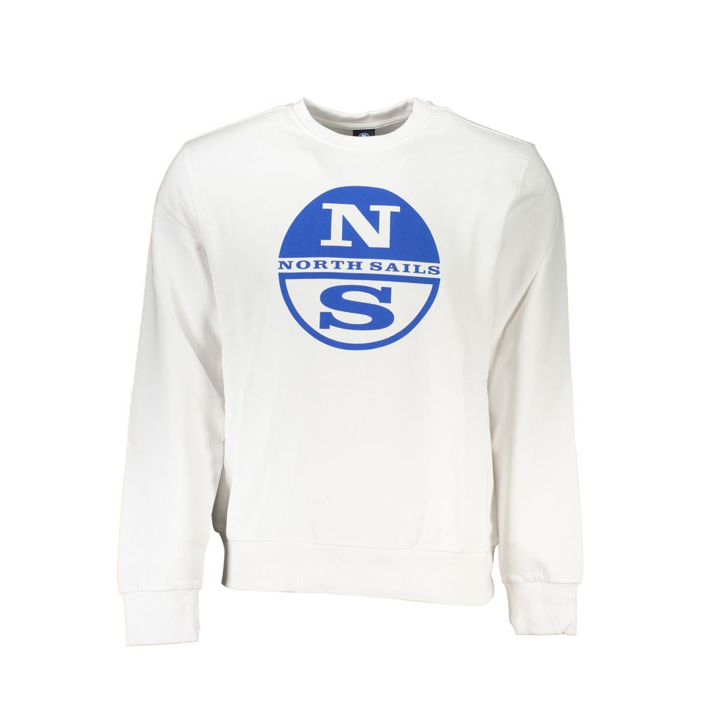 North Sails White Cotton Sweater for Effortless Elegance