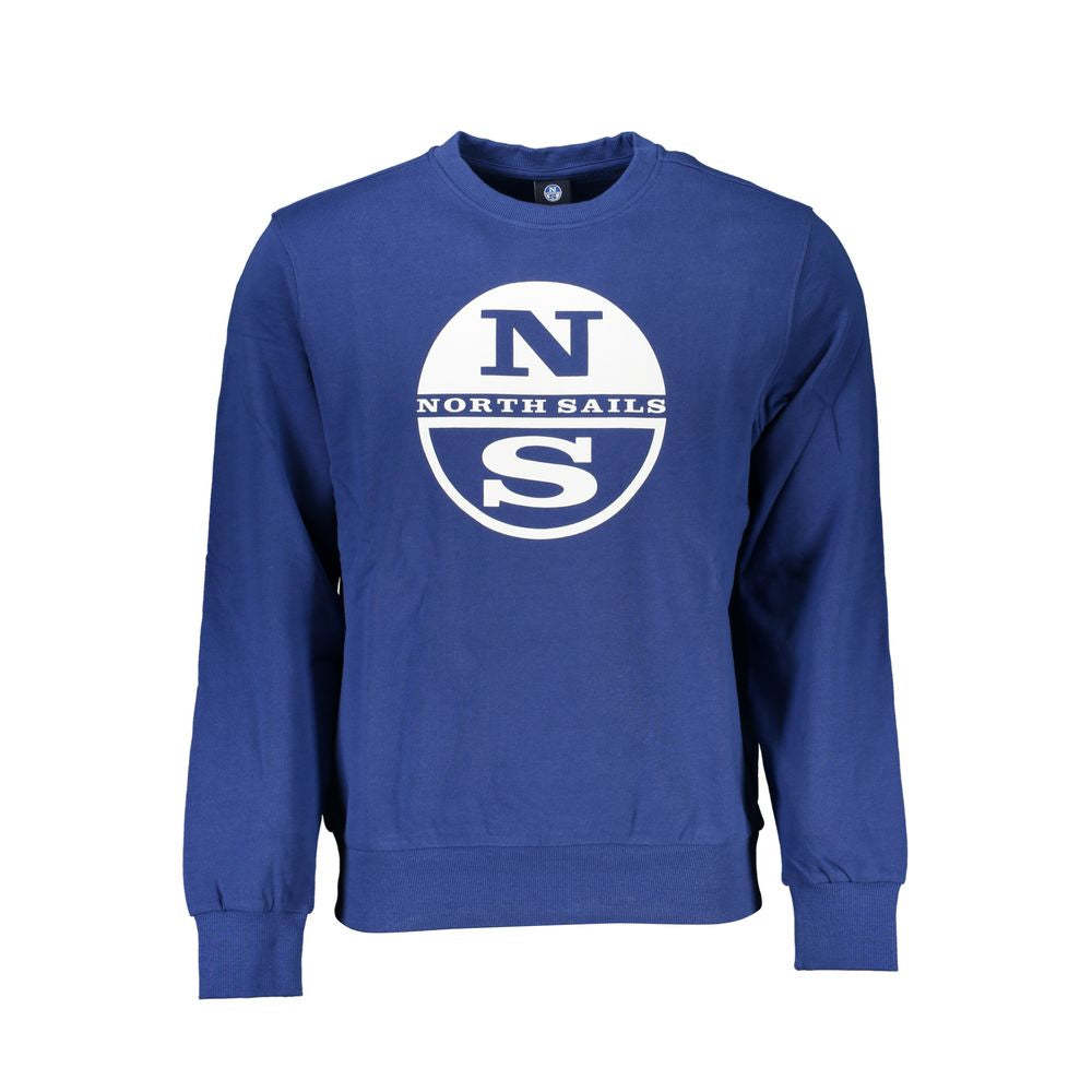 North Sails Blue Cotton Sweater for Effortless Elegance
