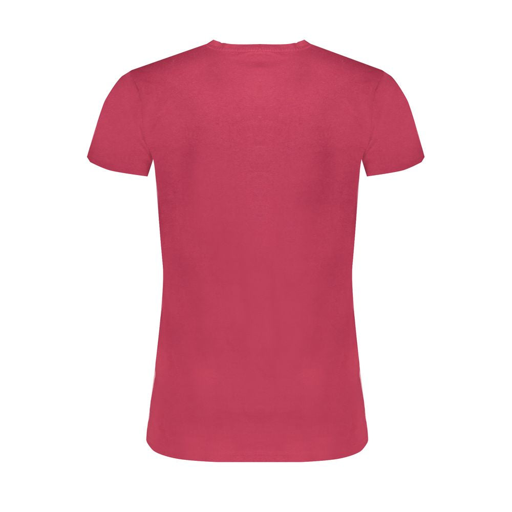 Gaudi Red Cotton T-Shirt for Effortless Sophistication